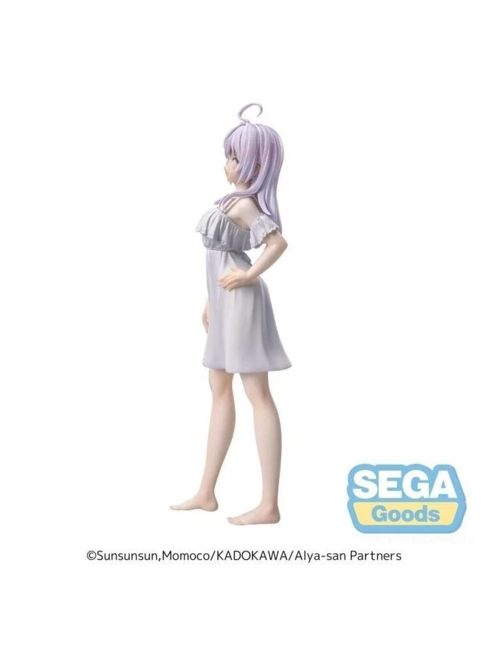 Sega Luminasta Alya-san Alisa Kujou Figure White New Summer Dress NIB US Seller